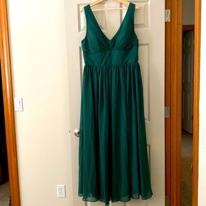 Beautiful Green Emerald long dress. Worn once for a wedding.